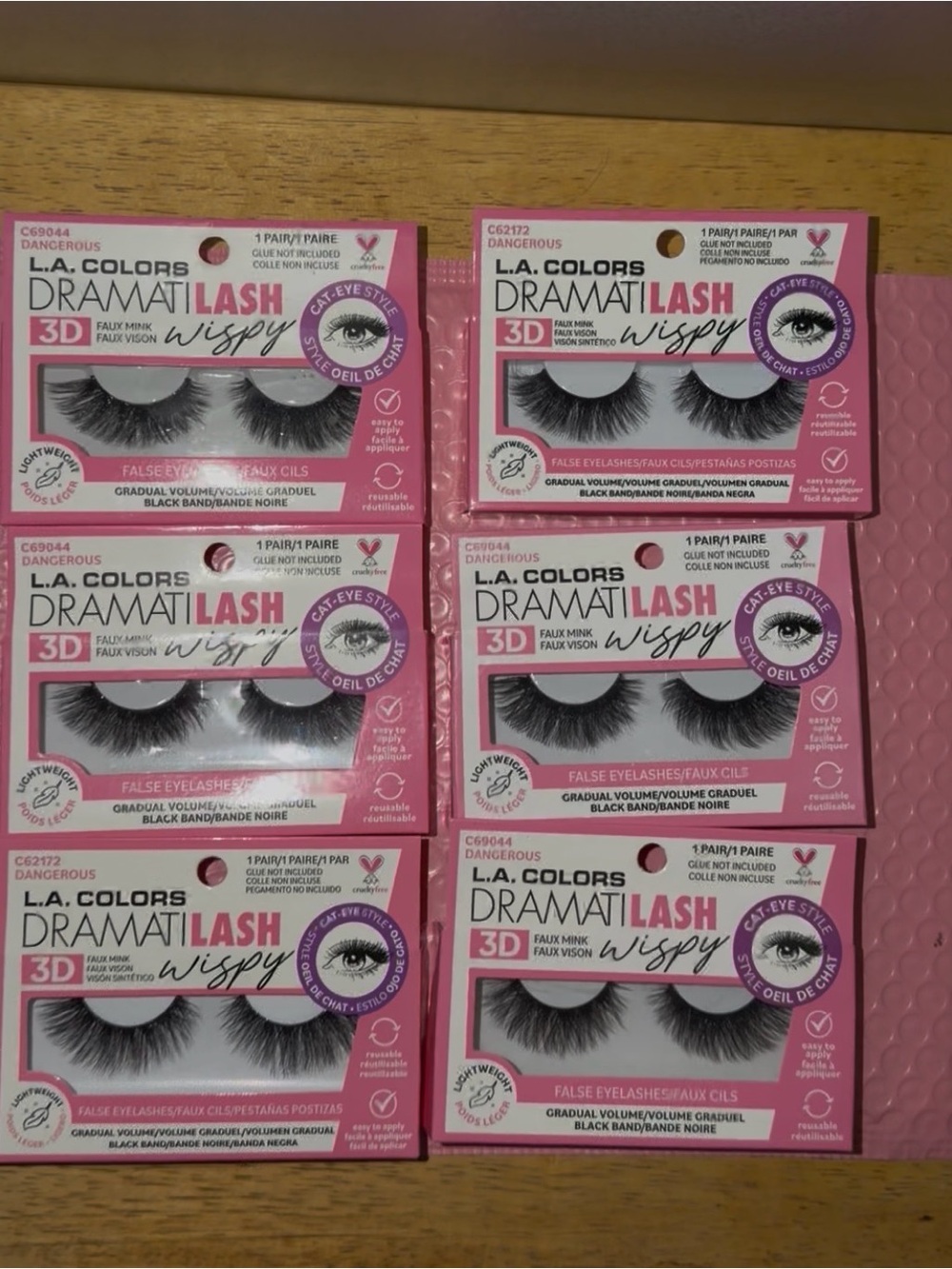 L.A. Colors DramatiLash Wispy False Eyelashes - Black